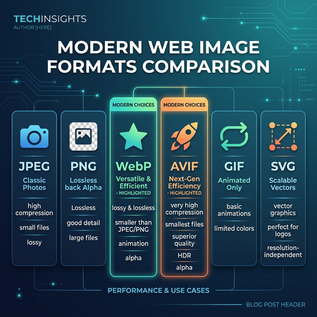 Best Image Formats for the Web in 2025